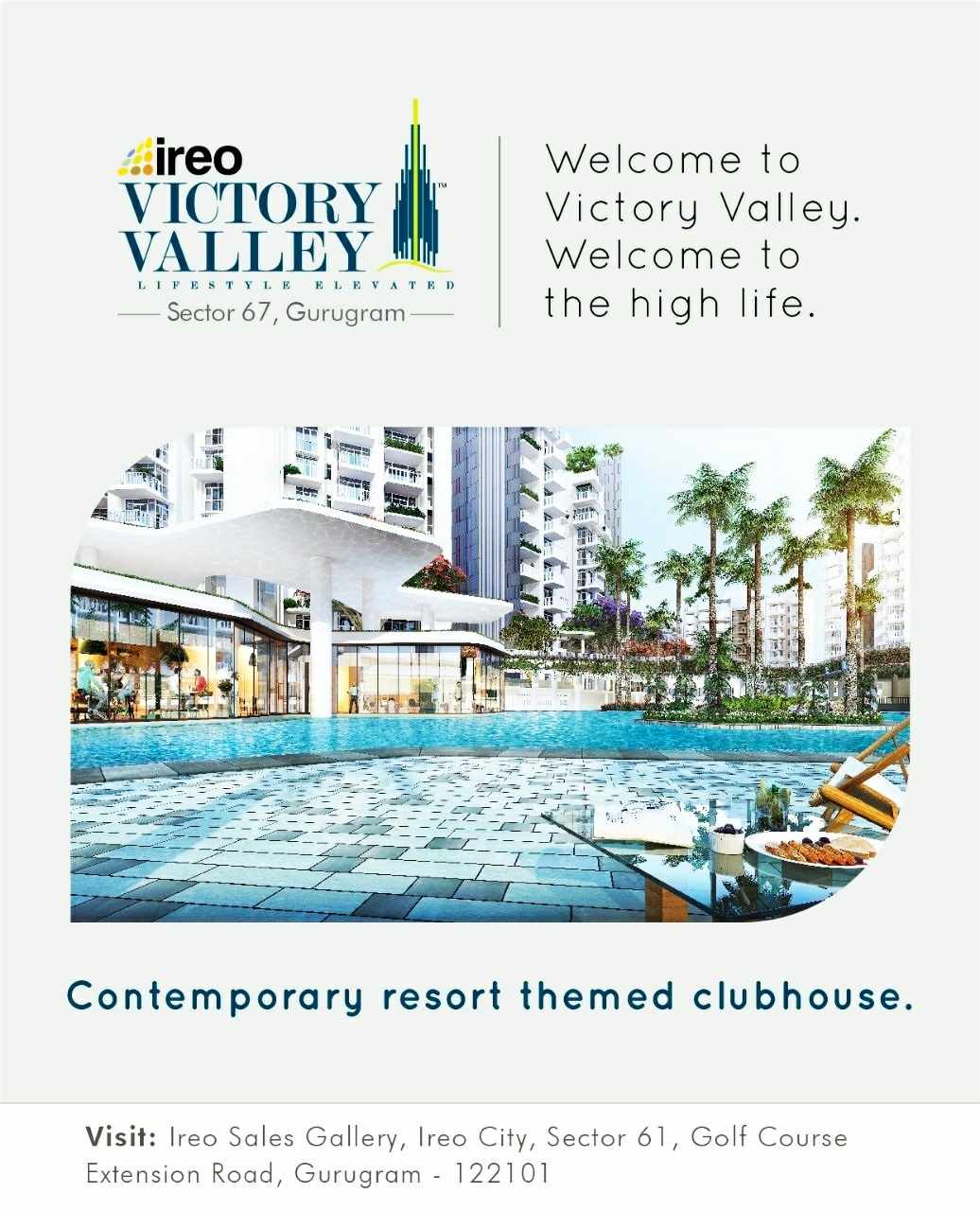 Enjoy in contemporary resort themed clubhouse at Ireo Victory Valley in Gurgaon
